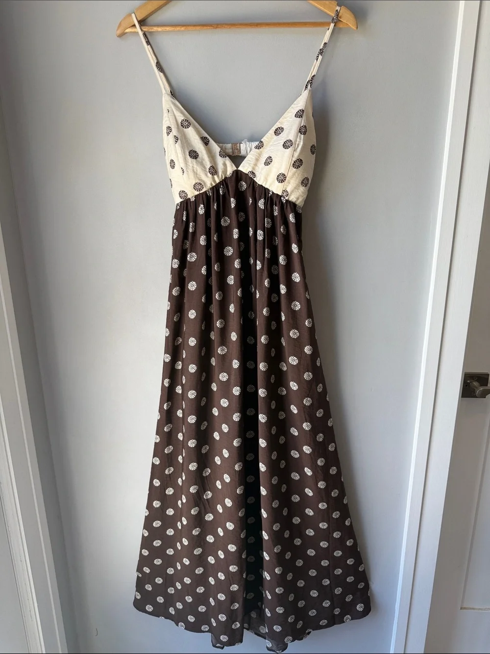 NWOT Abercrombie & Fitch Polkadot Maxi Dress Medium